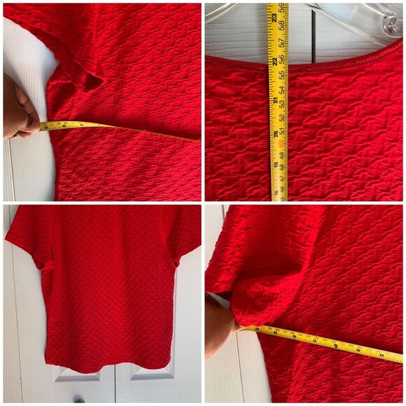 VTG 80s Kenneth Too Sweater Women Large Red - Picture 11 of 16